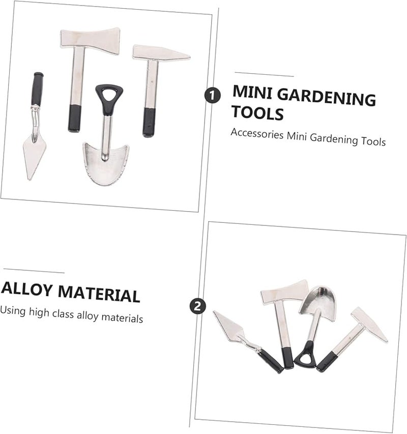 Miniature Gardening Tools Set Of 4 For Dollhouse Fairy Garden Model Accessories - Image 4